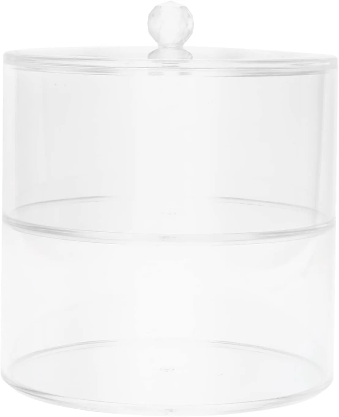Clear Jewelry Organizer Transparent Stackable Case for Watches Belts and Hair Ties Acrylic Storage Box with Lid for Easy Access and Display