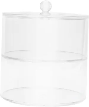 CLISPEED Clear Stackable Jewelry Organizer Transparent Acrylic Storage Box for Watches Belts Hair Ties Space-saving Dresser Display