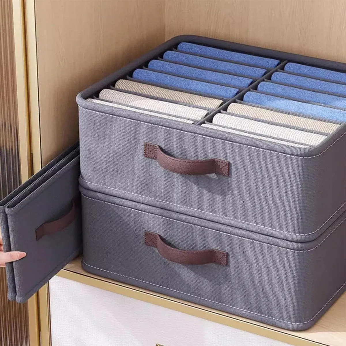 Closet Organizers Storage Bins Portable Washable Organizer for Clothing Socks