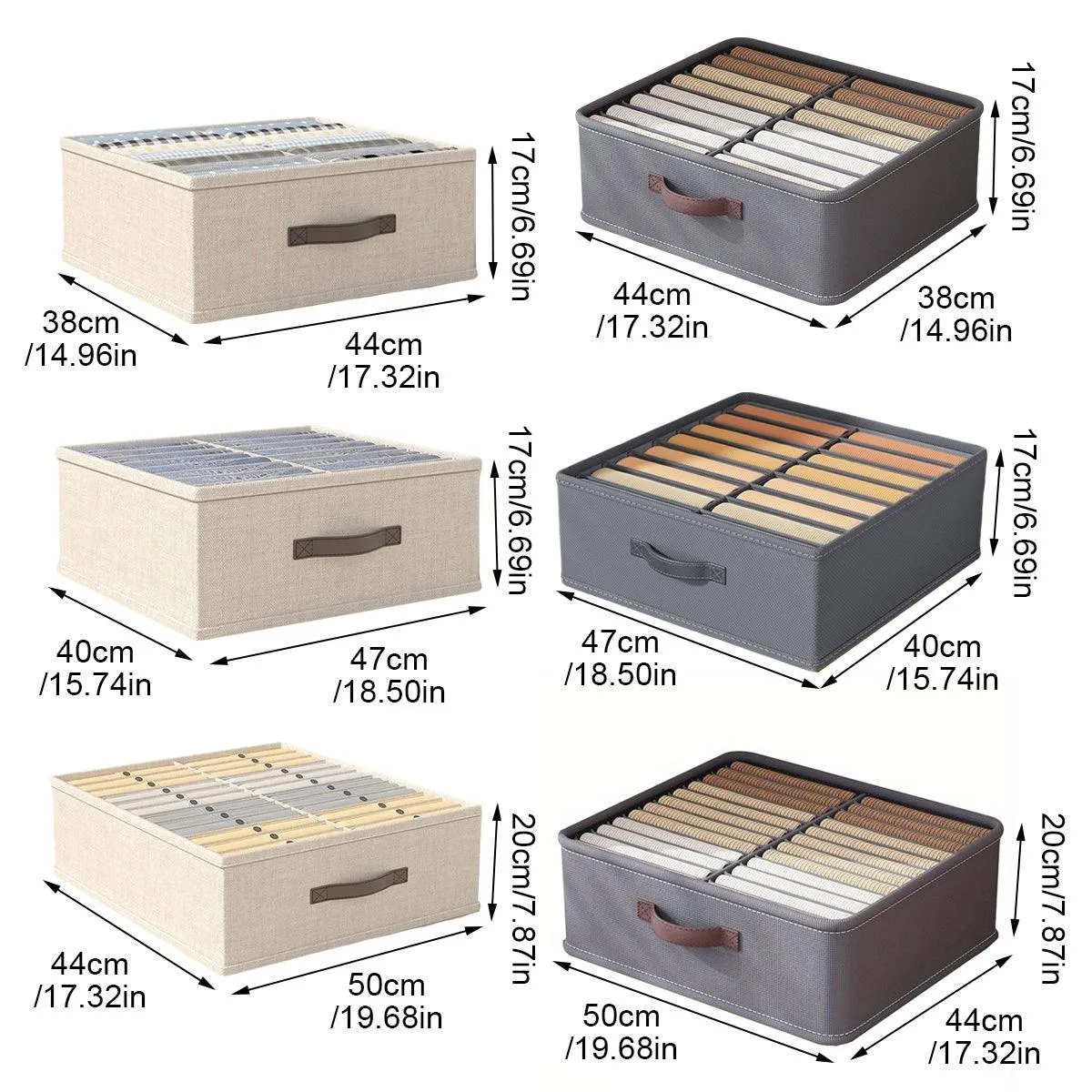 Closet Organizers Storage Bins Portable Washable Organizer for Clothing Socks