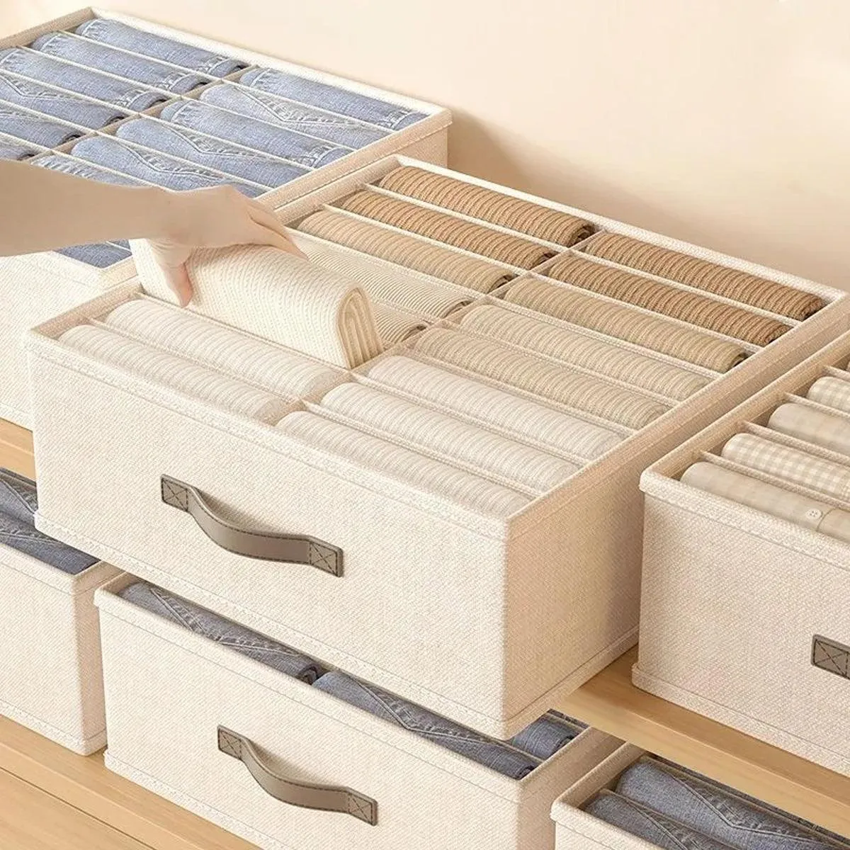 Closet Organizers Storage Bins Portable Washable Organizer for Clothing Socks