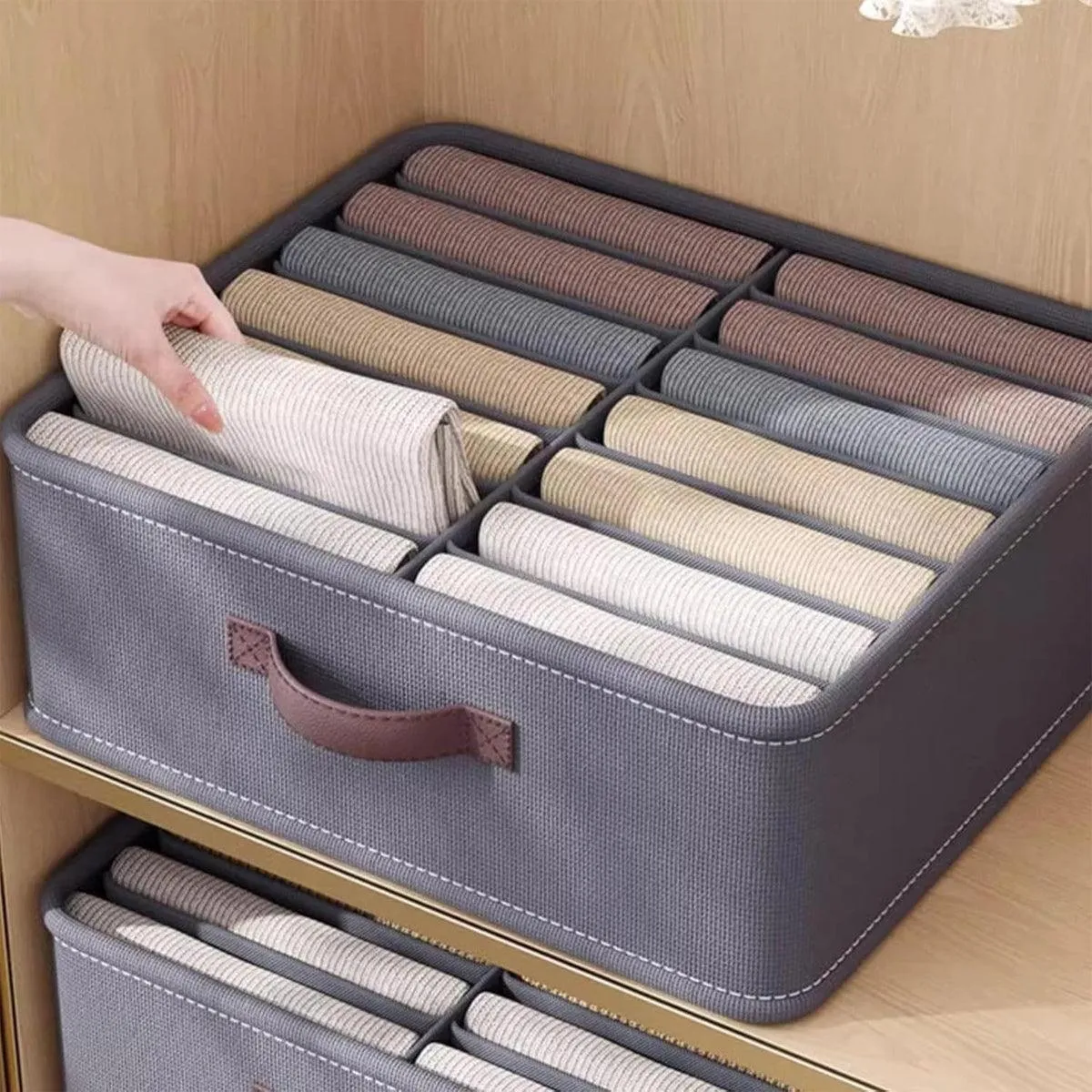 Closet Organizers Storage Bins Portable Washable Organizer for Clothing Socks