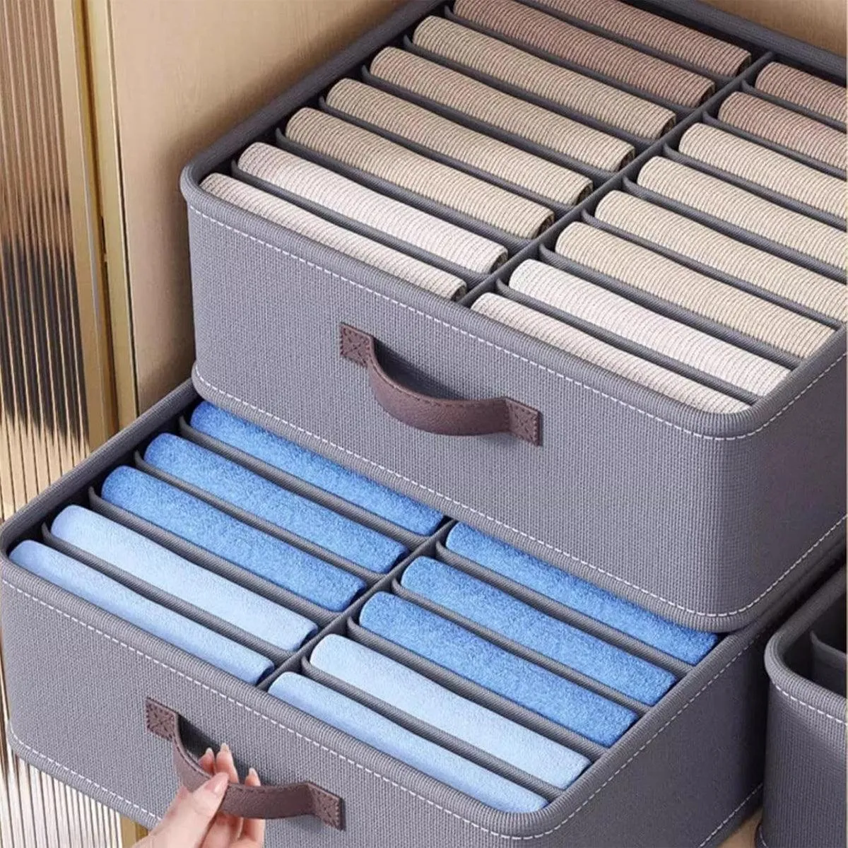 Closet Organizers Storage Bins Portable Washable Organizer for Clothing Socks