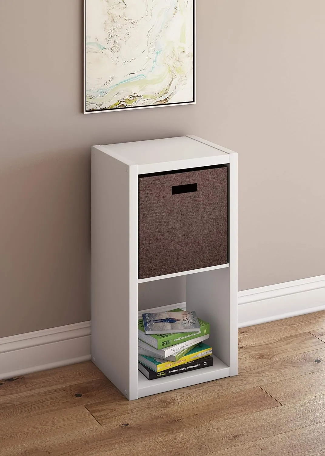 ClosetMaid 2 Cube Storage Shelf Organizer, Stackable with Open Back, Vertical or Horizontal, Easy Assembly, Wood, White Finish