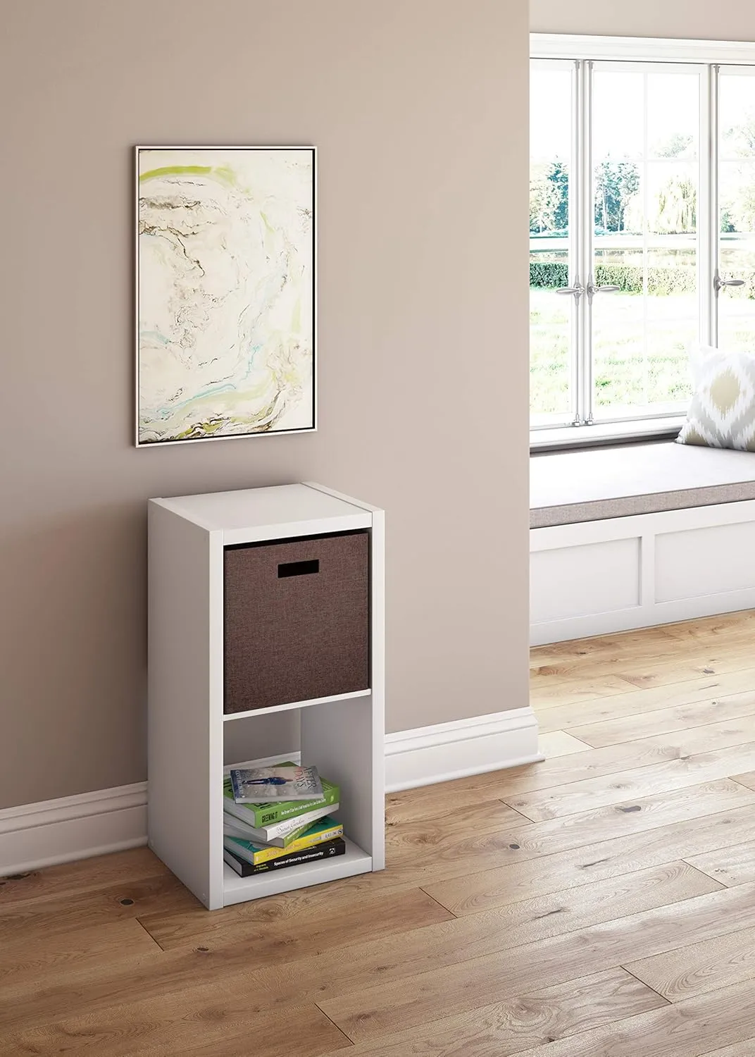 ClosetMaid 2 Cube Storage Shelf Organizer, Stackable with Open Back, Vertical or Horizontal, Easy Assembly, Wood, White Finish