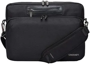 Cocoon MMS2505BK Buena Vista 13" Laptop Messenger Sling with Built-in Grid-IT! Accessory Organizer (Black)