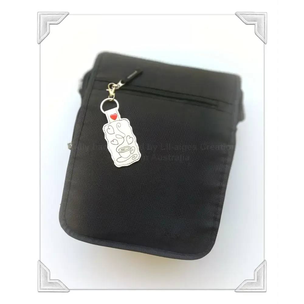 Coffee Keychain Key Fob, Express Your Love for Coffee, Handmade Coffee Lovers Keychain from Australia