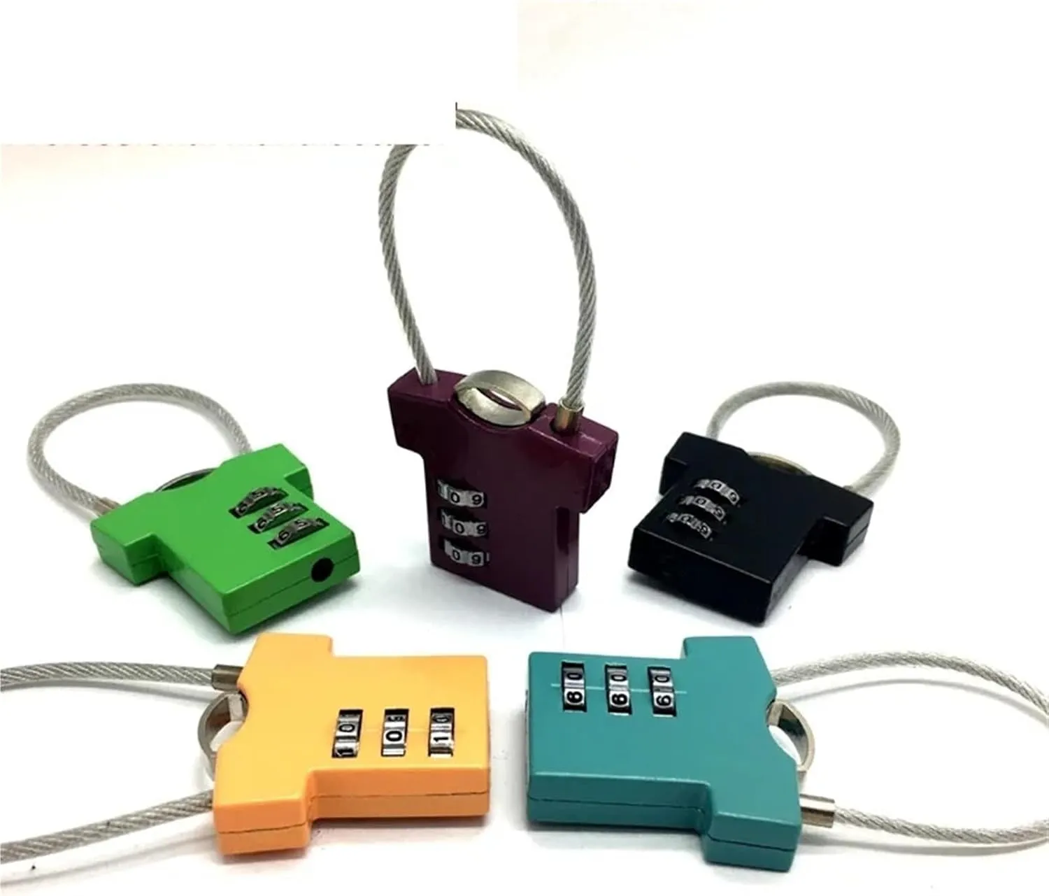 Combination Padlock Password Clothes Lock for Storage-Box Jewelry Box Travel Bag Handbag Backpack Locker ZS07 1Pcs(Opaque)