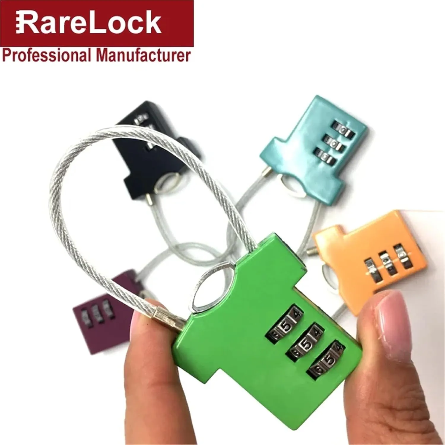 Combination Padlock Password Clothes Lock for Storage-Box Jewelry Box Travel Bag Handbag Backpack Locker ZS07 1Pcs(Opaque)