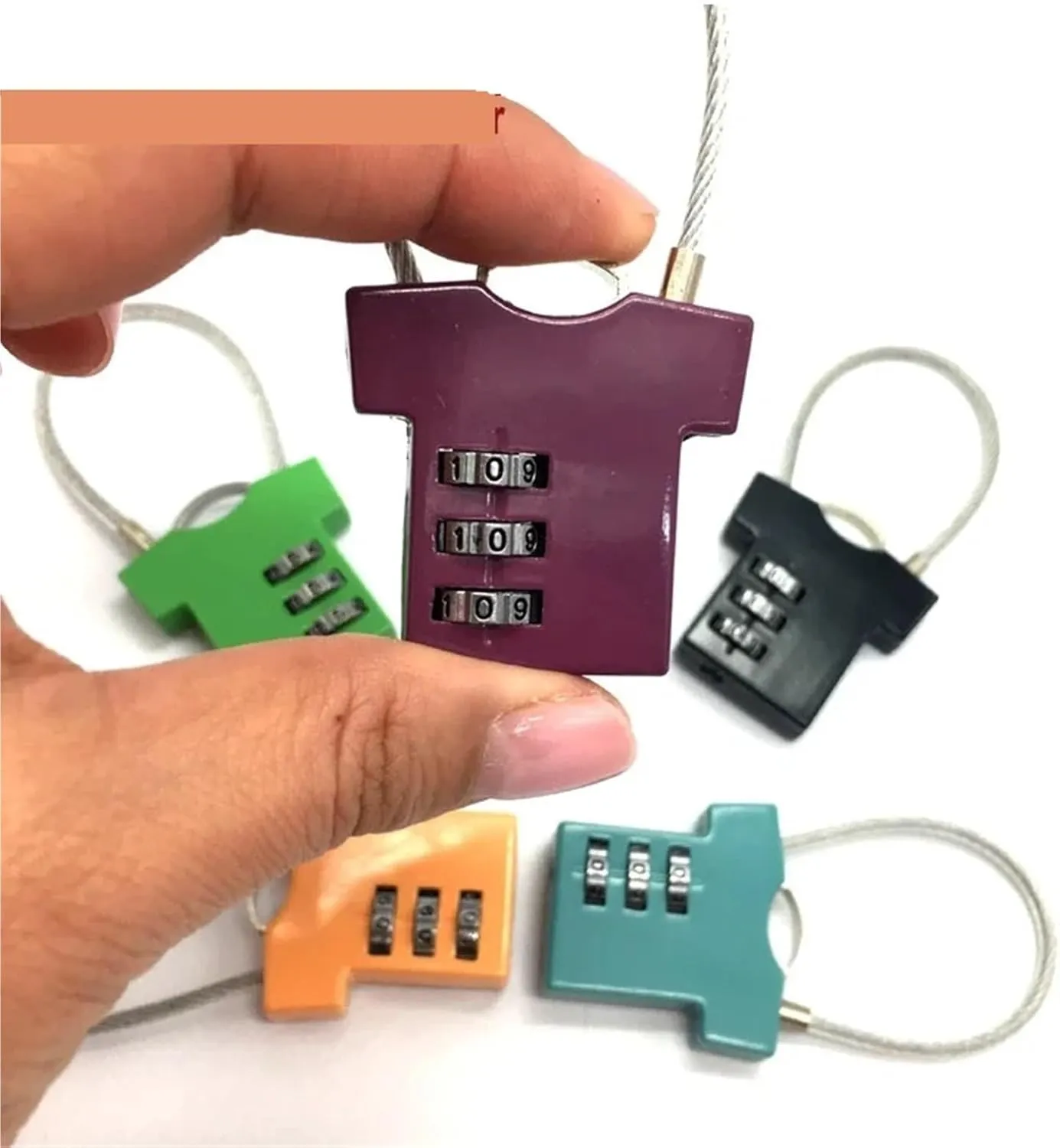 Combination Padlock Password Clothes Lock for Storage-Box Jewelry Box Travel Bag Handbag Backpack Locker ZS07 1Pcs(Opaque)