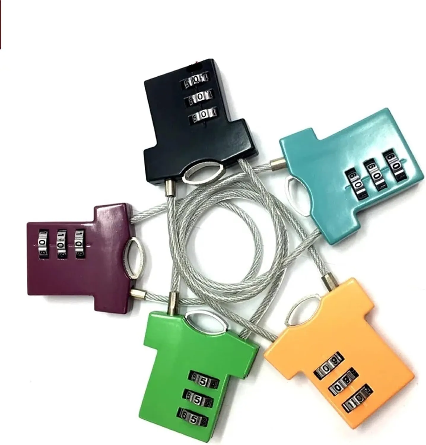 Combination Padlock Password Clothes Lock for Storage-Box Jewelry Box Travel Bag Handbag Backpack Locker ZS07 1Pcs(Opaque)