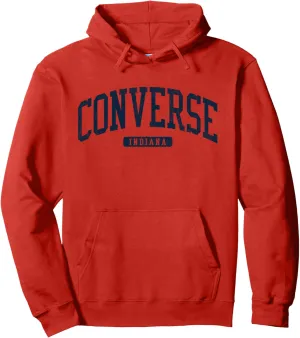 Converse Indiana IN College University Style Blue Pullover Hoodie