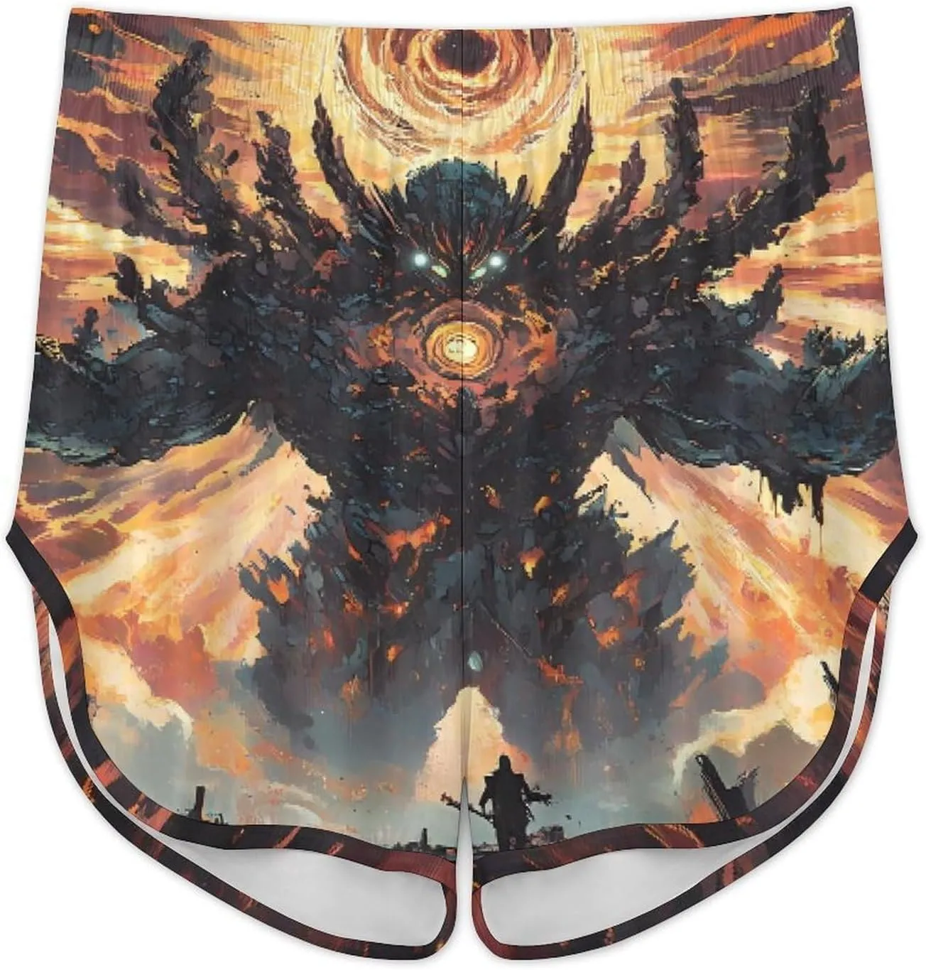 Cosmic Evil God Women's Strap Pajama Set Silk Pajamas for Summer