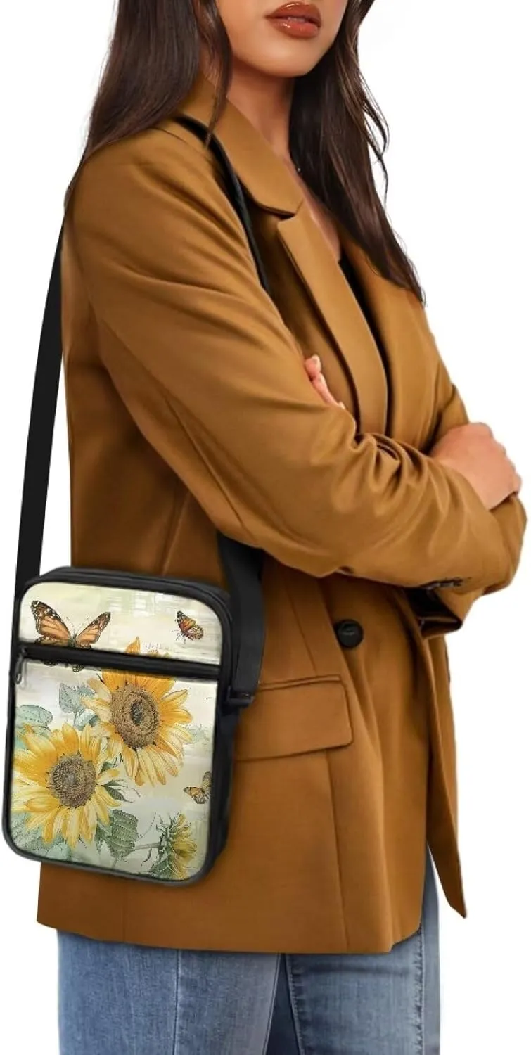 Cossbody Bag Messenger Bag Crossbody Bag Handbag Purse Shoulder Bag with Front Pocket Adjustable