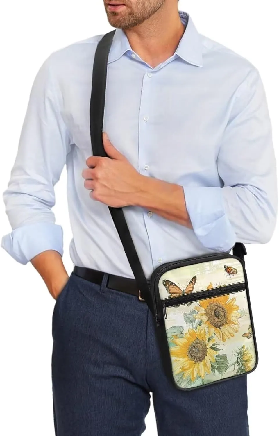 Cossbody Bag Messenger Bag Crossbody Bag Handbag Purse Shoulder Bag with Front Pocket Adjustable