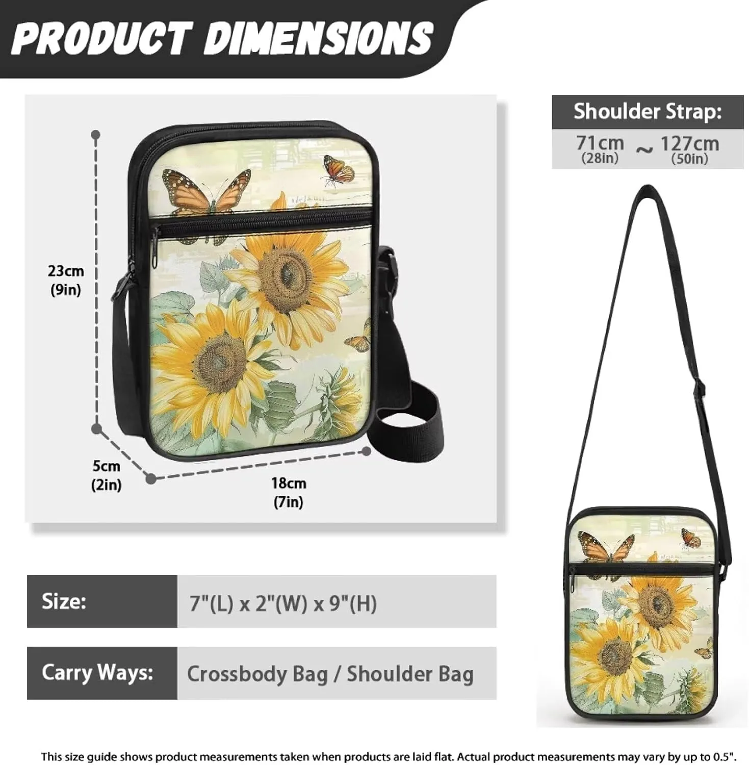Cossbody Bag Messenger Bag Crossbody Bag Handbag Purse Shoulder Bag with Front Pocket Adjustable