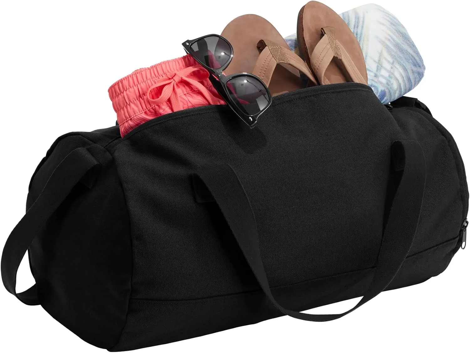 Cotton Sports Duffel Bag with Multiple Different Sport Design Choices (Black, Nurse)