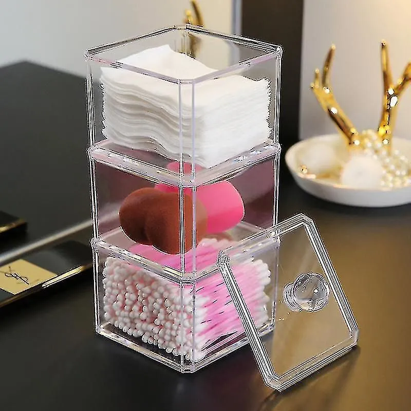 Cotton Swab Holders Transparent
