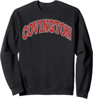 Covington College Style Red Throwback Souvenir Sweatshirt