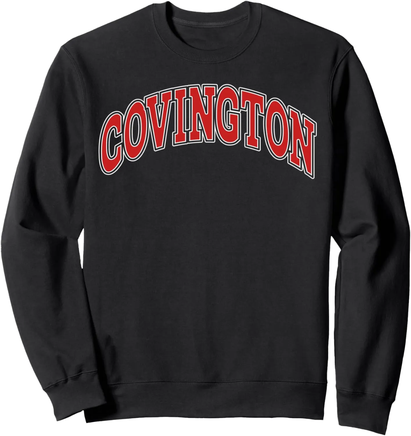 Covington College Style Red Throwback Souvenir Sweatshirt