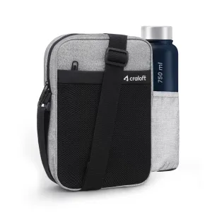 Crest Carryall S3 Sling Side Bag (Grey_Black)