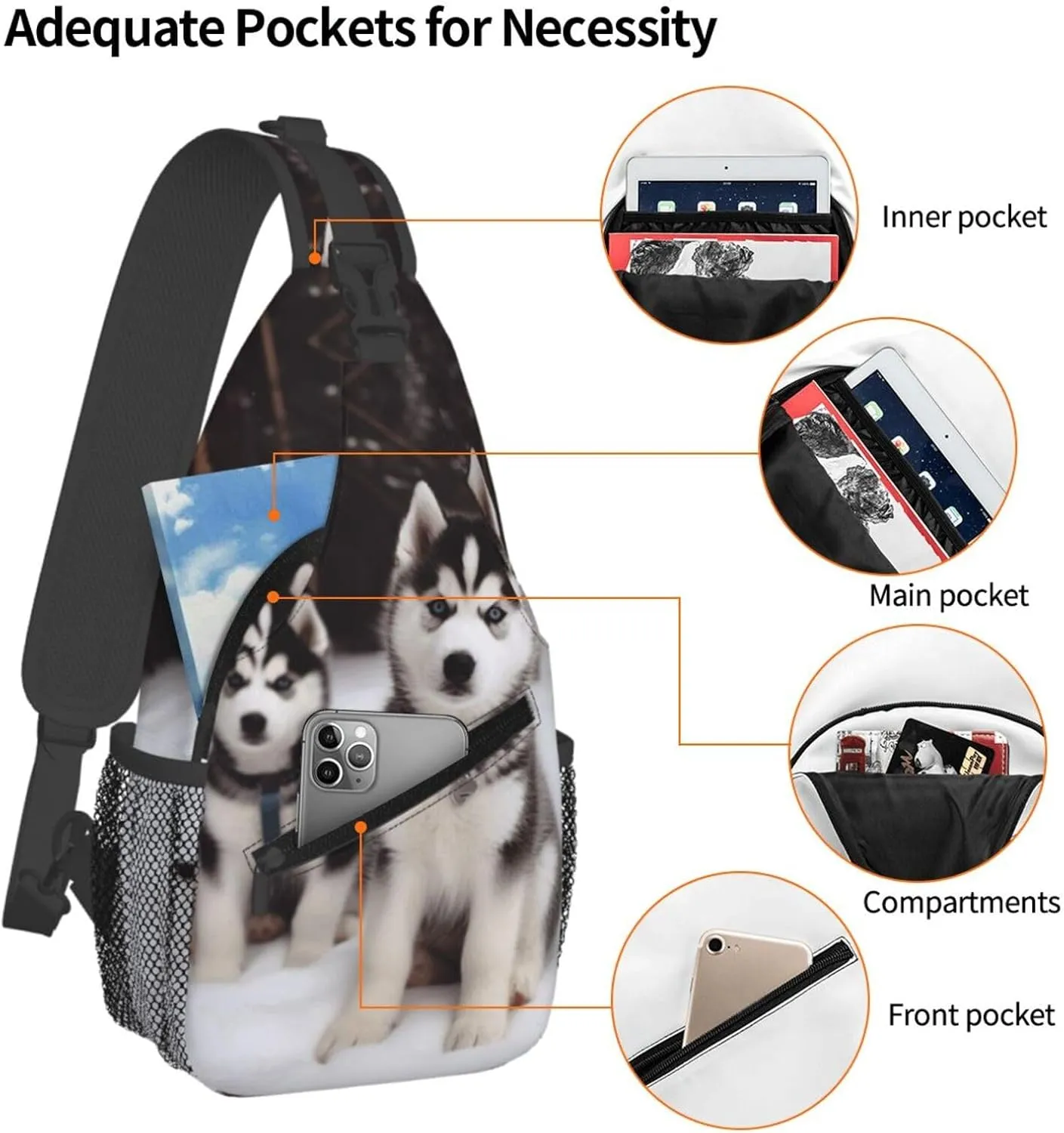 Cross Chest Bag Diagonally Sling Backpack Crossbody Shoulder Bag Aircraft Fighter Jets Sling Bag Travel Hiking Daypack