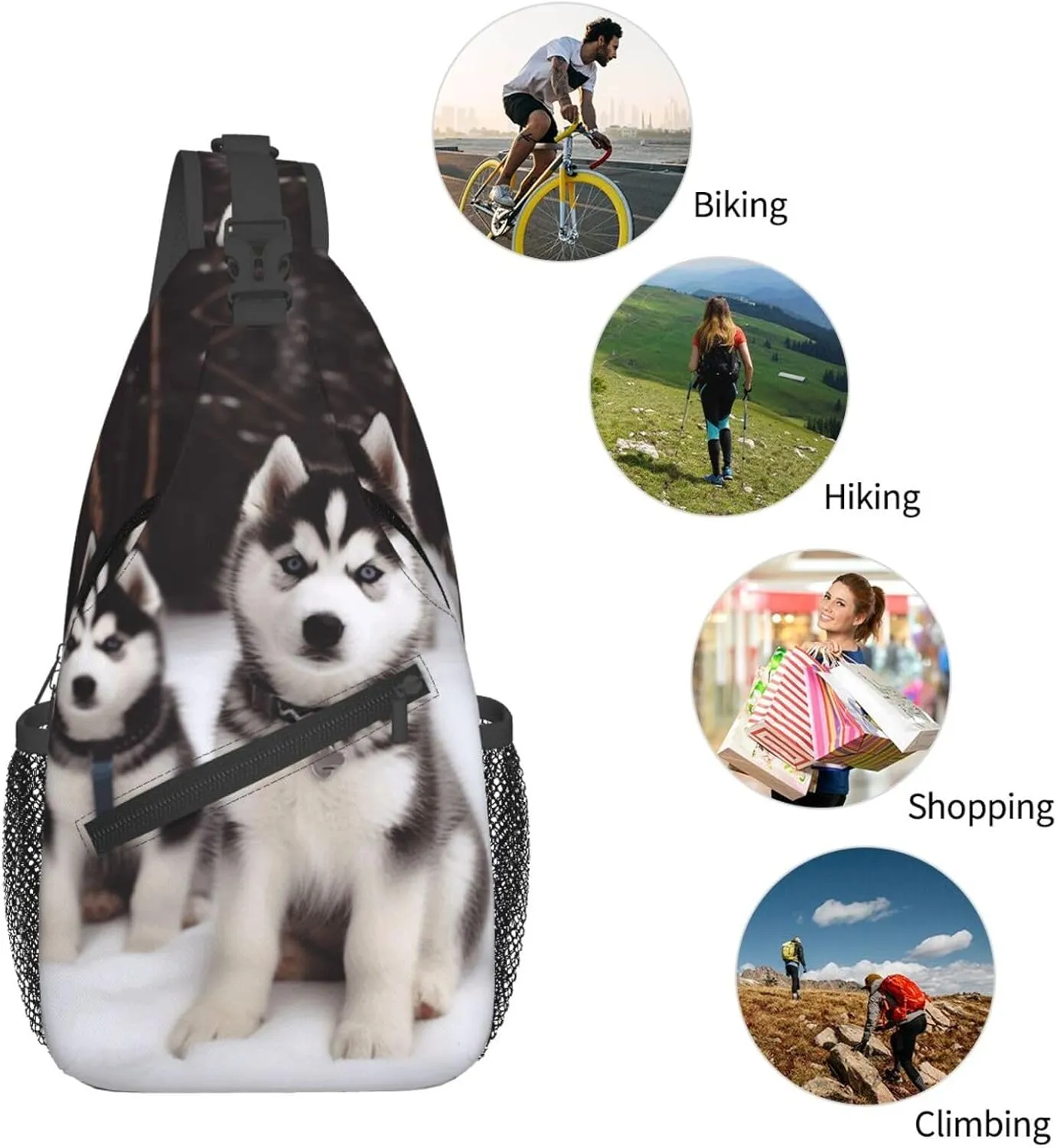 Cross Chest Bag Diagonally Sling Backpack Crossbody Shoulder Bag Aircraft Fighter Jets Sling Bag Travel Hiking Daypack