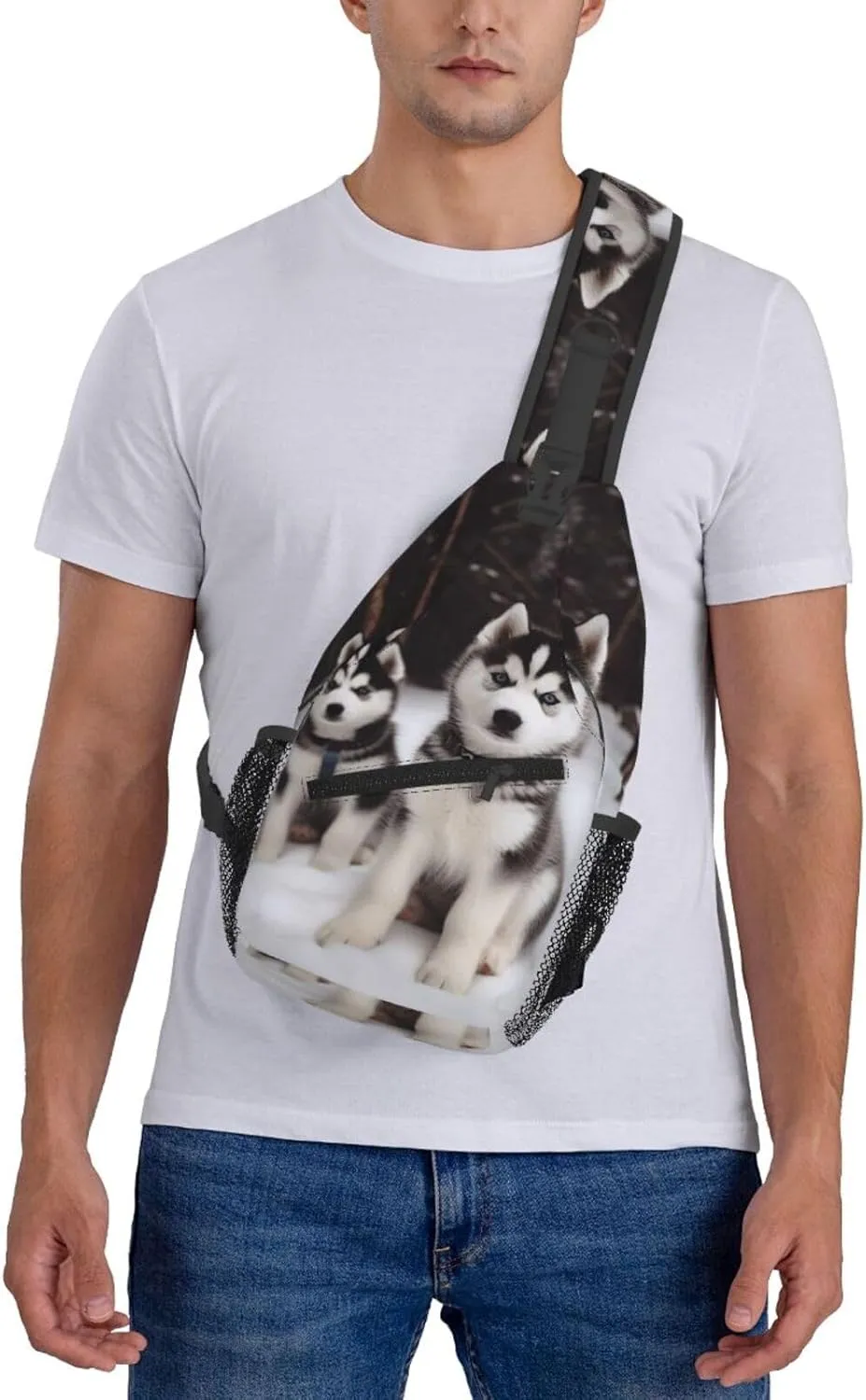Cross Chest Bag Diagonally Sling Backpack Crossbody Shoulder Bag Aircraft Fighter Jets Sling Bag Travel Hiking Daypack