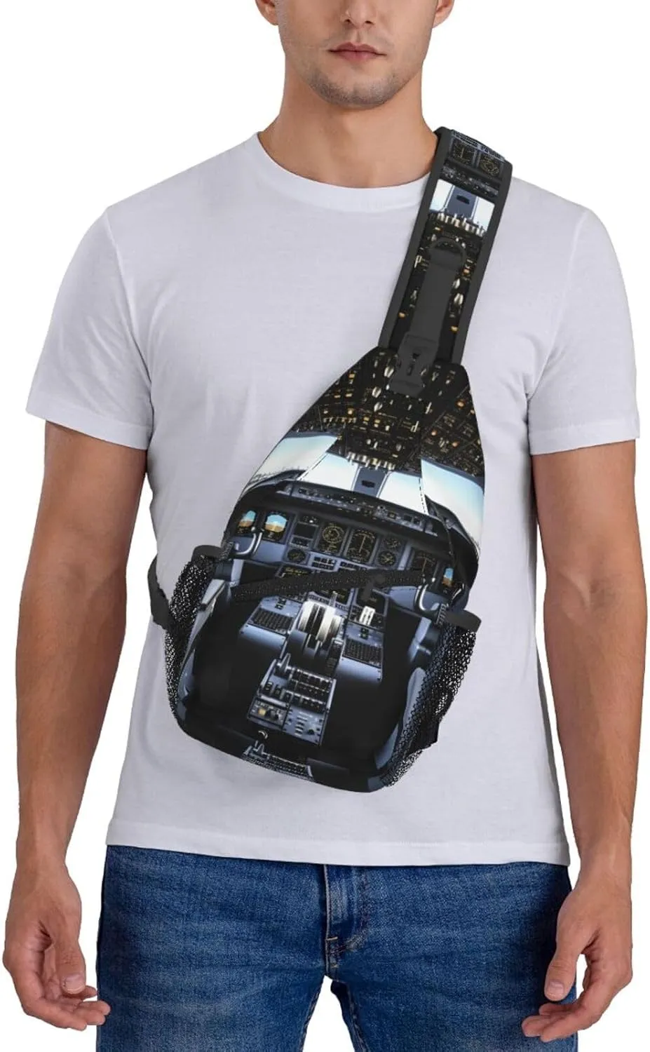Cross Chest Bag Diagonally Sling Backpack Crossbody Shoulder Bag Beautiful Butterfly Sling Bag Travel Hiking Daypack