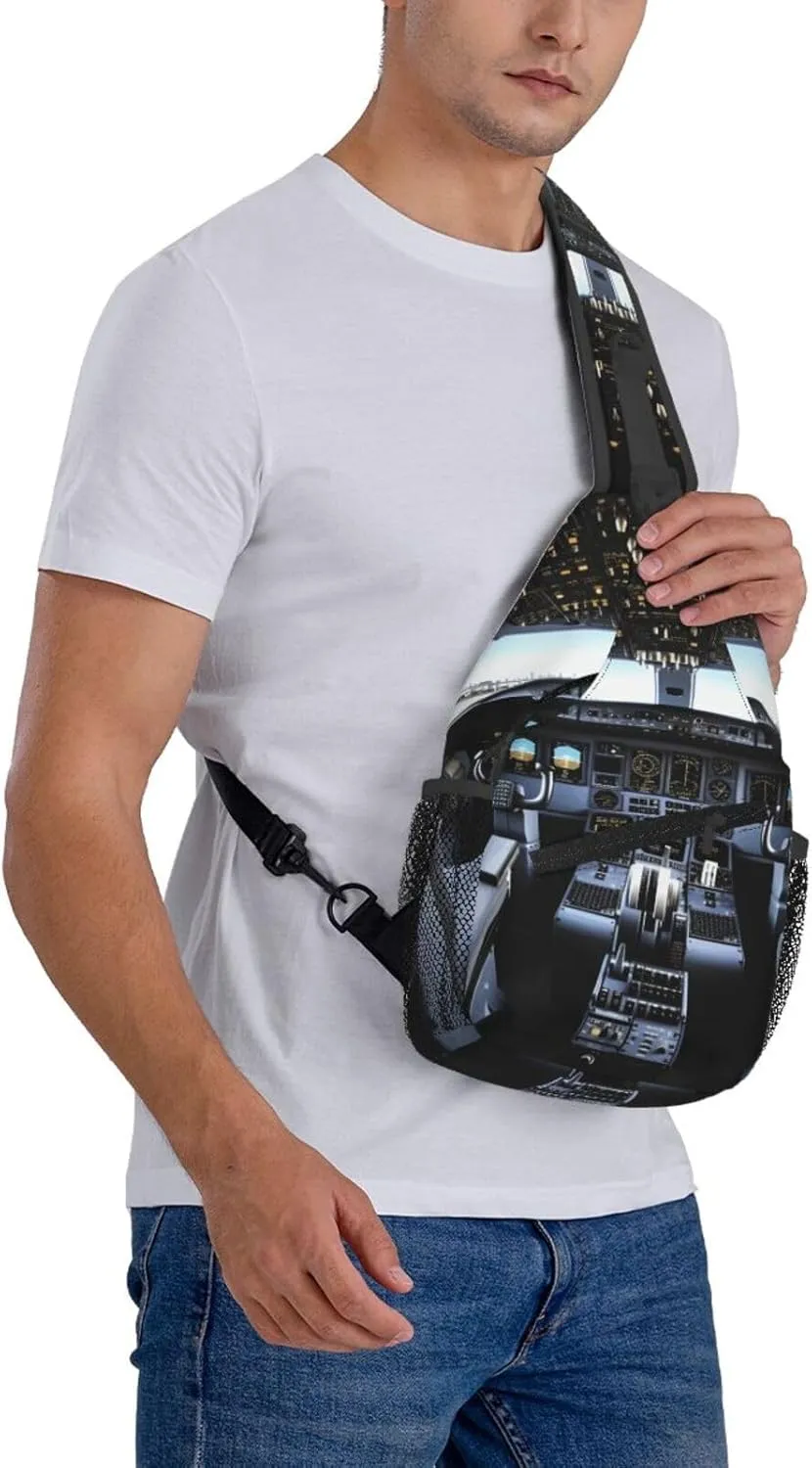 Cross Chest Bag Diagonally Sling Backpack Crossbody Shoulder Bag Beautiful Butterfly Sling Bag Travel Hiking Daypack