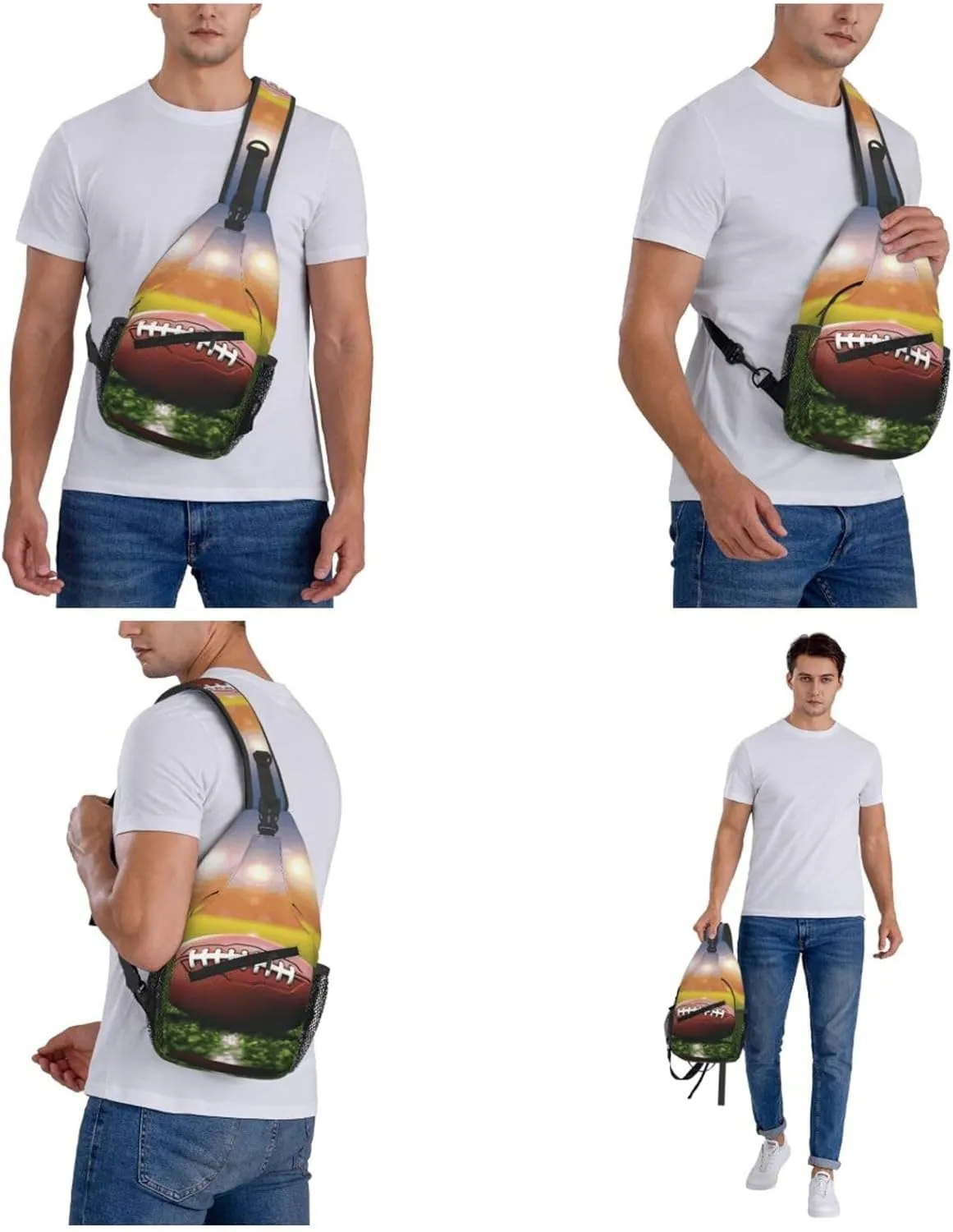 Cross Chest Bag Diagonally Sling Backpack Crossbody Shoulder Bag Beautiful Butterfly Sling Bag Travel Hiking Daypack