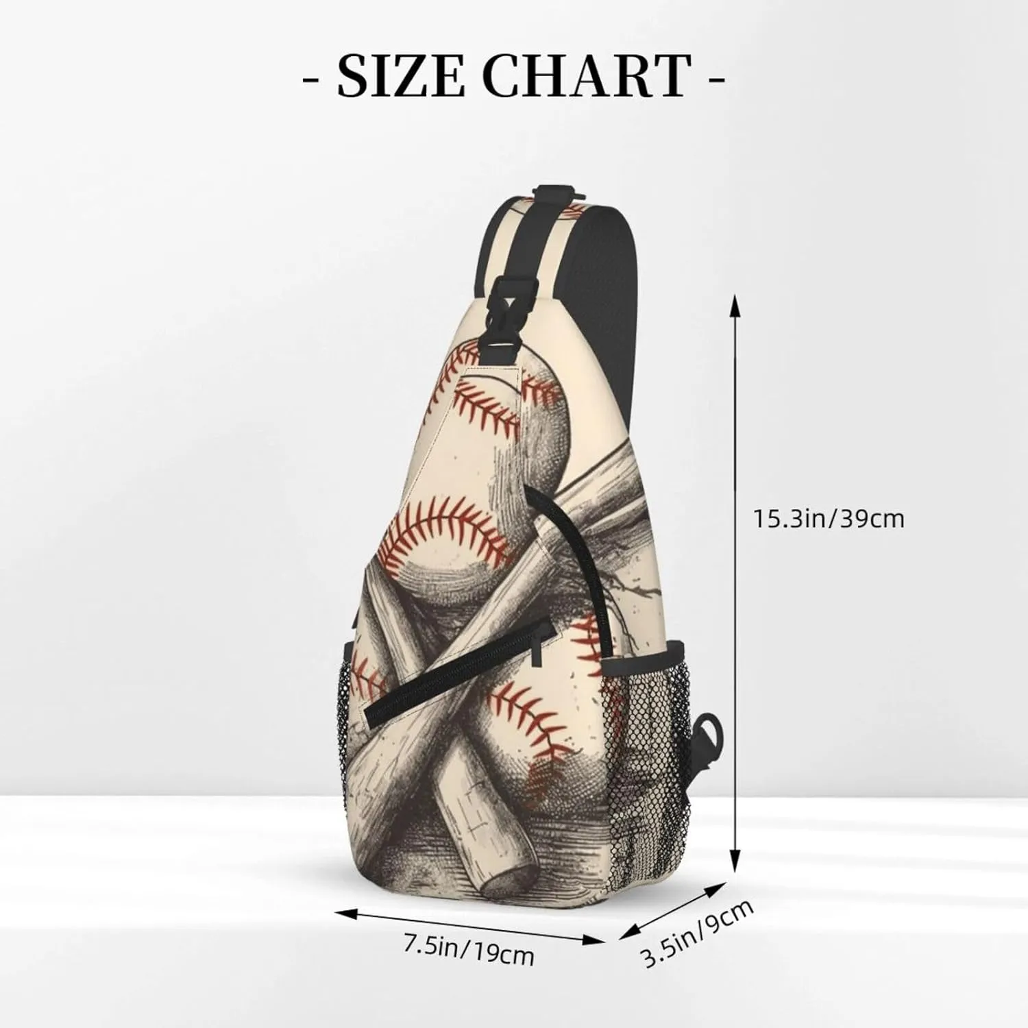 Cross Chest Bag Diagonally Sling Backpack Crossbody Shoulder Bag Horses Sling Bag Travel Hiking Daypack