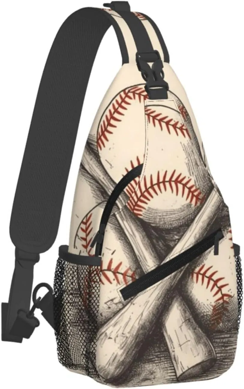Cross Chest Bag Diagonally Sling Backpack Crossbody Shoulder Bag Horses Sling Bag Travel Hiking Daypack