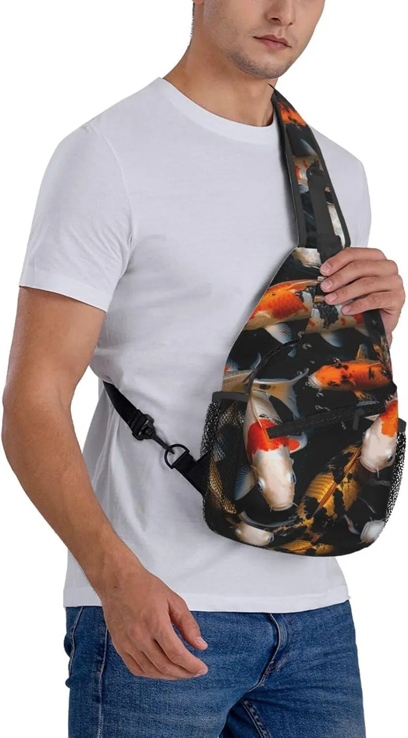 Cross Chest Bag Diagonally Sling Backpack Crossbody Shoulder Bag Labrador Sling Bag Travel Hiking Daypack
