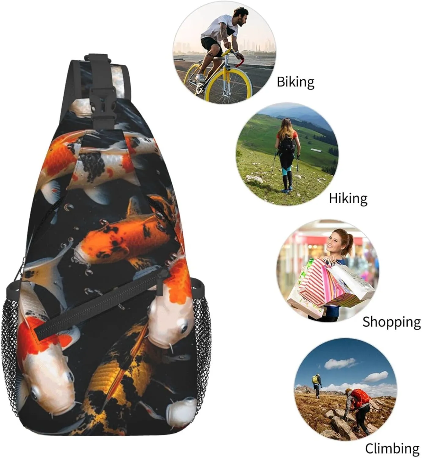 Cross Chest Bag Diagonally Sling Backpack Crossbody Shoulder Bag Labrador Sling Bag Travel Hiking Daypack