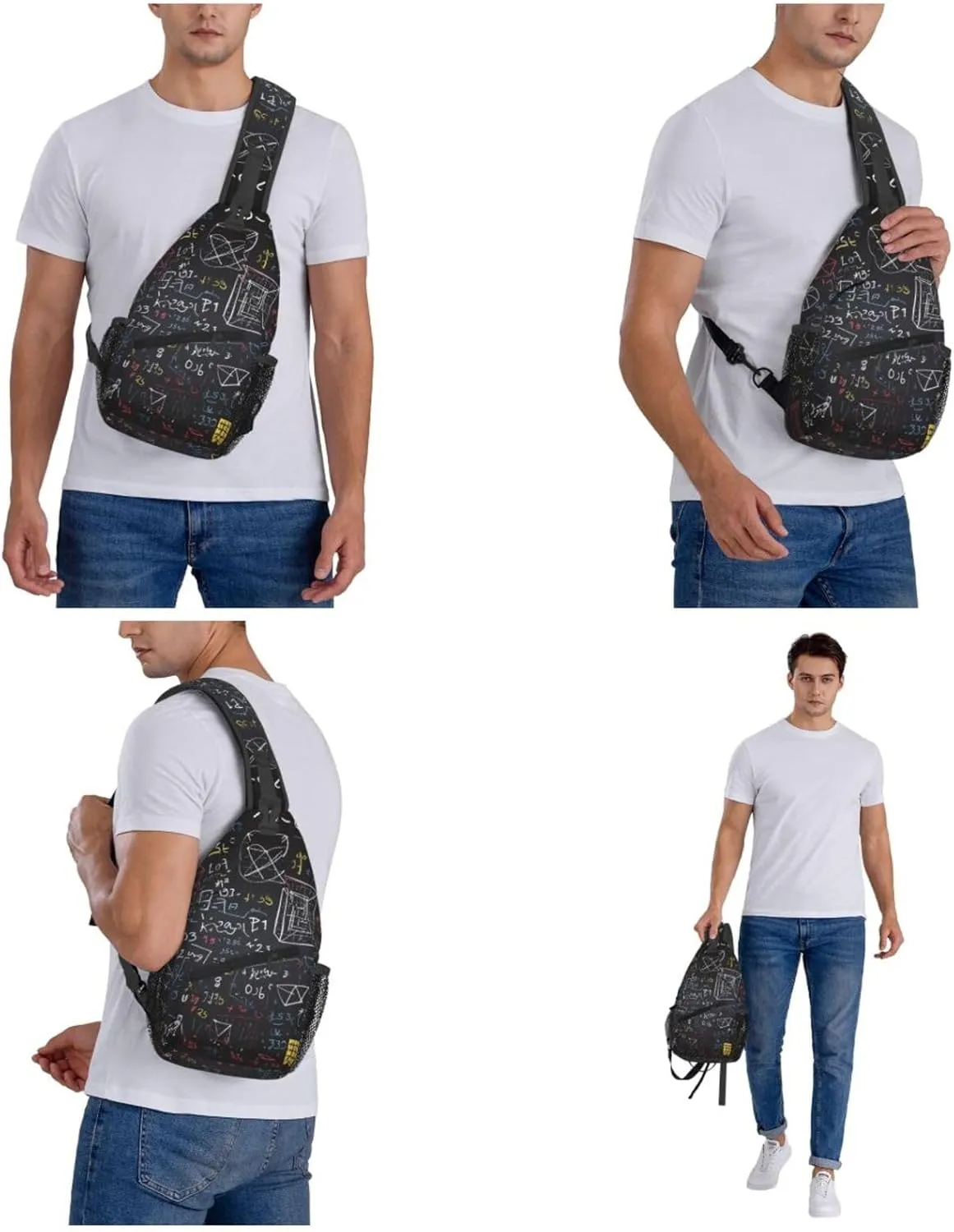 Cross Chest Bag Diagonally Sling Backpack Crossbody Shoulder Bag Milk Duck Yellow Sling Bag Travel Hiking Daypack