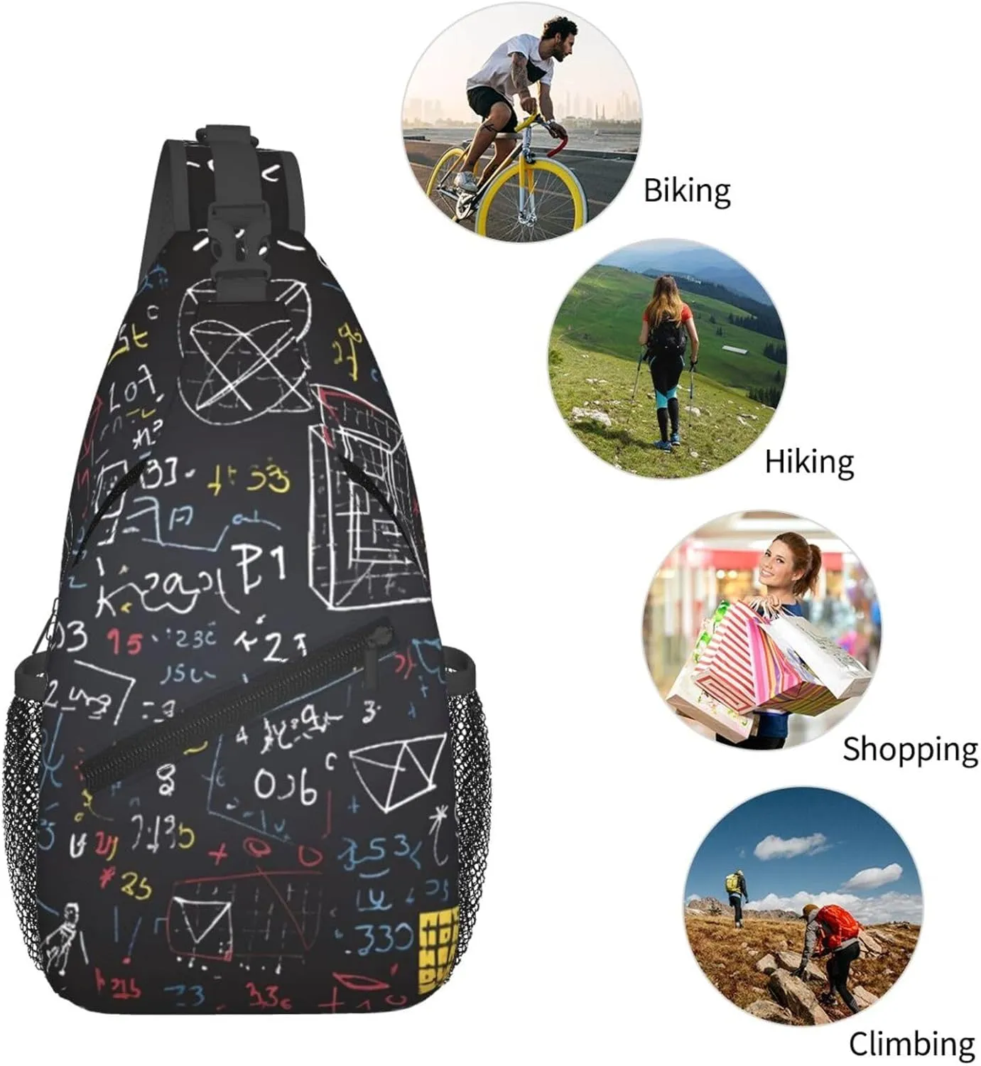 Cross Chest Bag Diagonally Sling Backpack Crossbody Shoulder Bag Milk Duck Yellow Sling Bag Travel Hiking Daypack