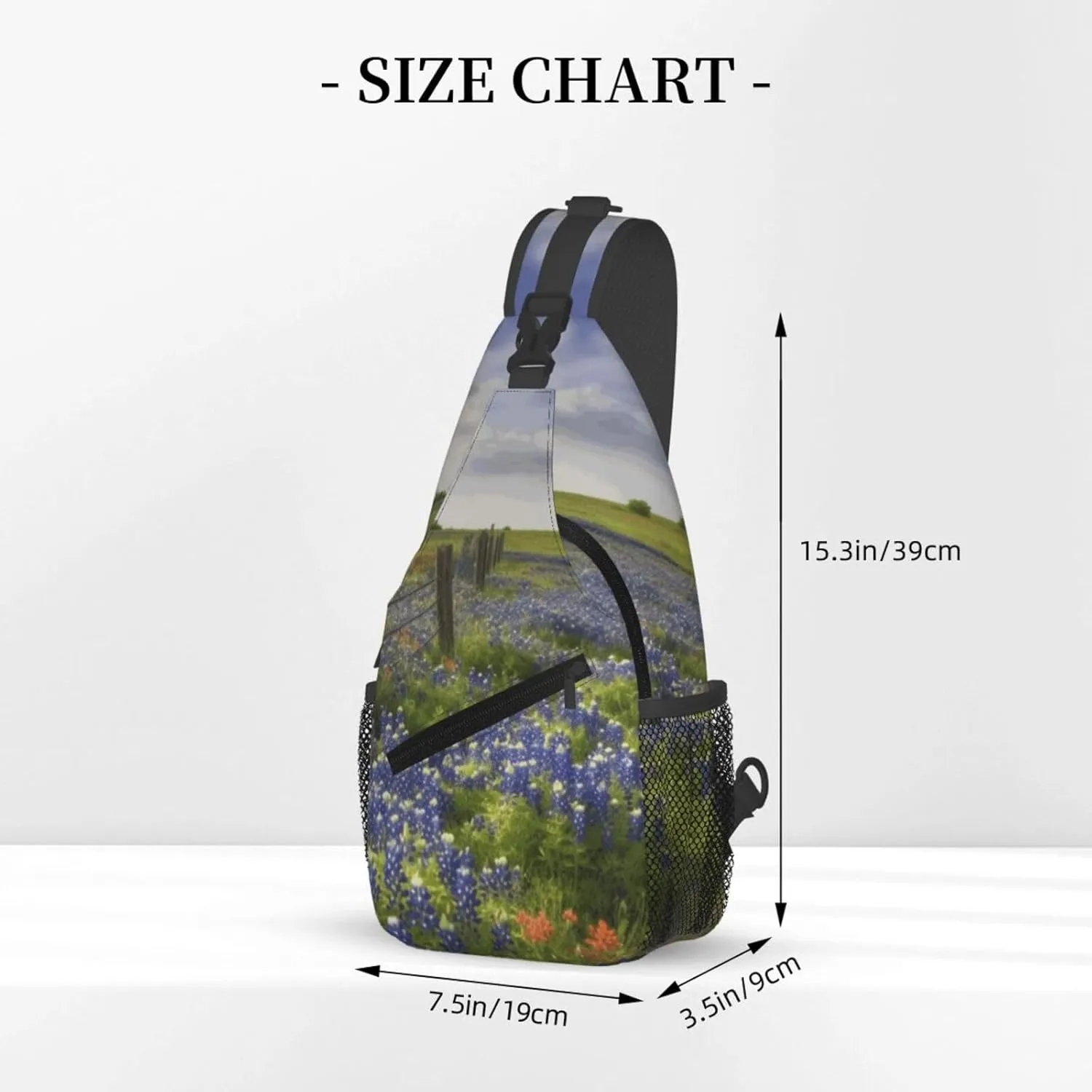Cross Chest Bag Diagonally Sling Backpack Crossbody Shoulder Bag Turquoise Blue Gold Marble Sling Bag Travel Hiking Daypack