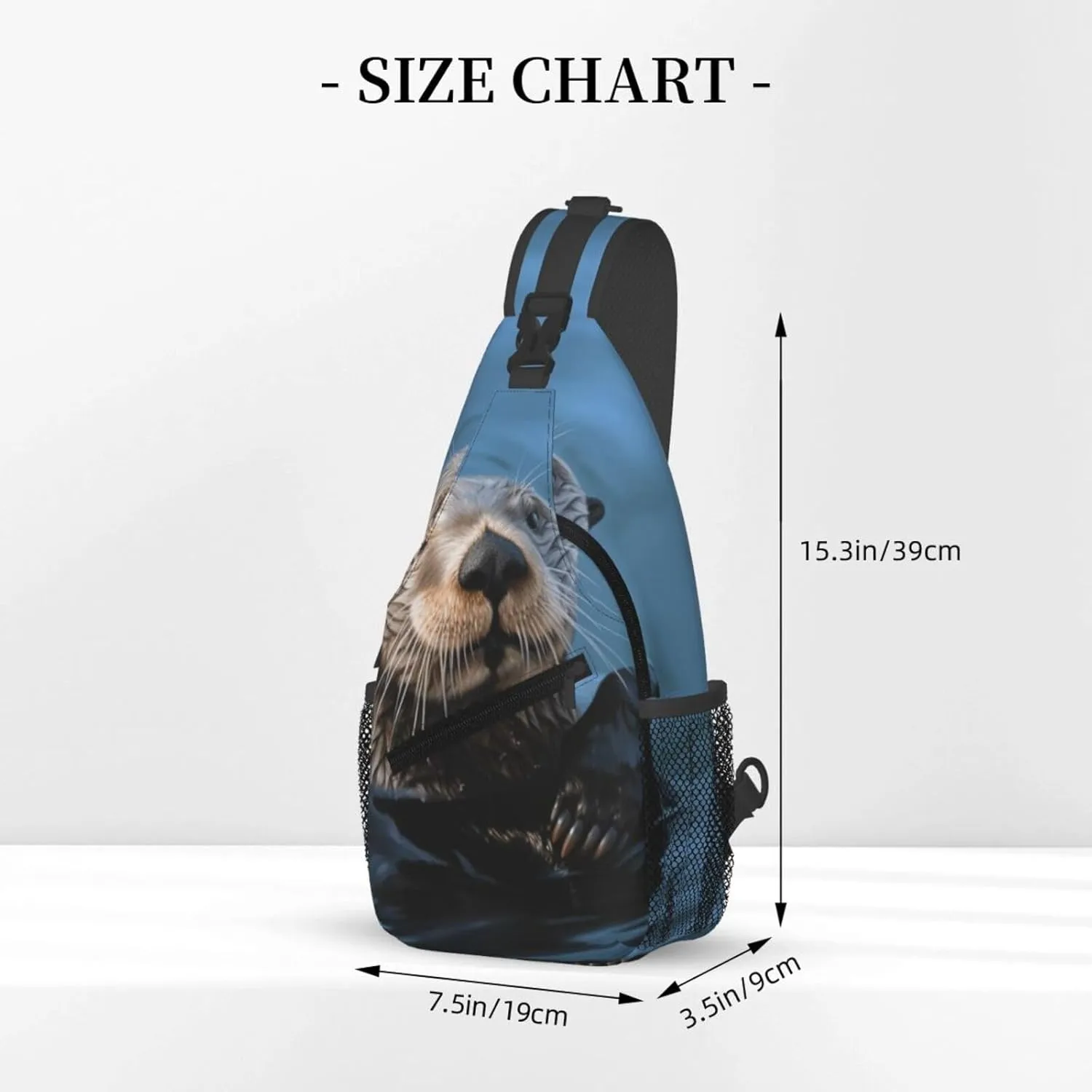 Crossbody Bag for Women Men Sea Otter_76286114 Chest Bag Crossbody Sling Bag Adjustable Shoulder Bag