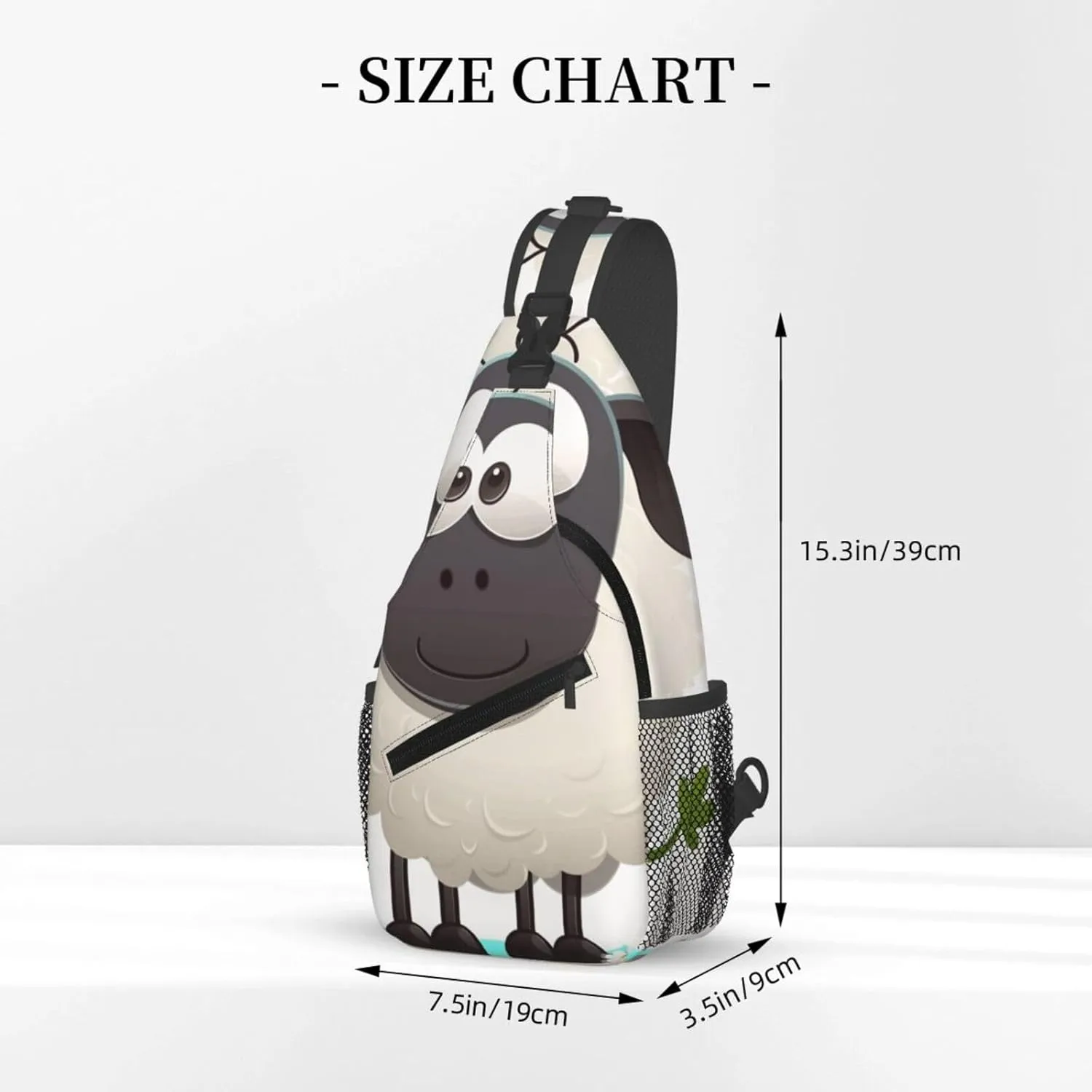 Crossbody Bag for Women Men Sheep_77725284 Chest Bag Crossbody Sling Bag Adjustable Shoulder Bag