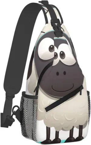 Crossbody Bag for Women Men Sheep_77725284 Chest Bag Crossbody Sling Bag Adjustable Shoulder Bag