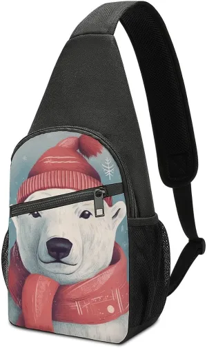 Crossbody Bag for Women Men Sling Bag A Hand Drawn Tiger Chest Bag Crossbody Adjustable Shoulder Bag