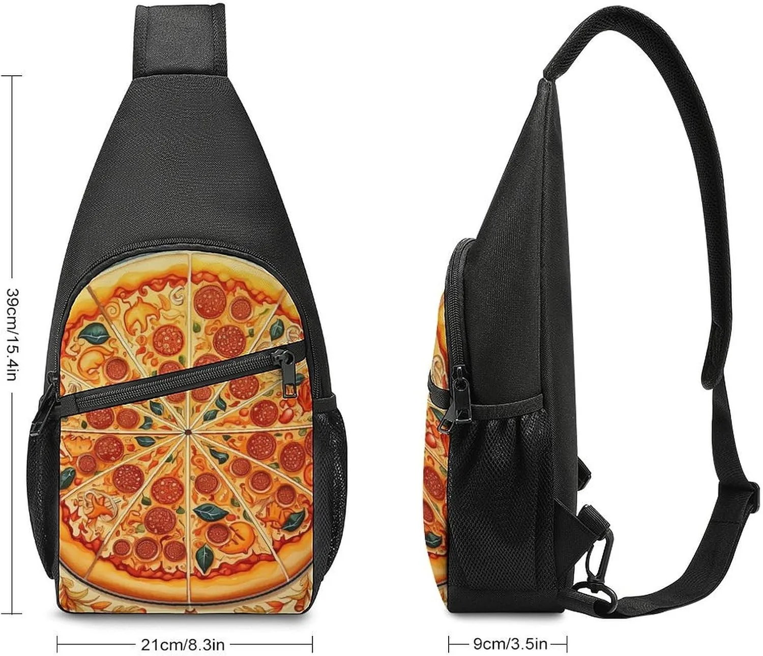Crossbody Bag for Women Men Sling Bag Cool Dolphin Chest Bag Crossbody Adjustable Shoulder Bag