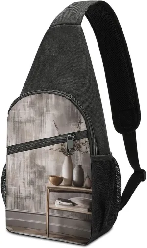 Crossbody Bag for Women Men Sling Bag Floating in The Chest Bag Crossbody Adjustable Shoulder Bag