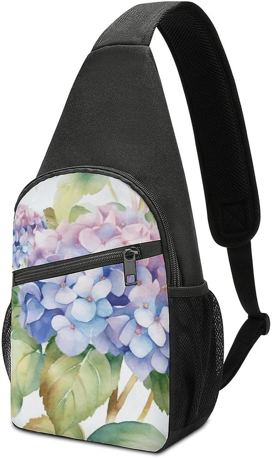 Crossbody Bag for Women Men Sling Bag Japanese Pretty Red Carp Fish Chest Bag Crossbody Adjustable Shoulder Bag
