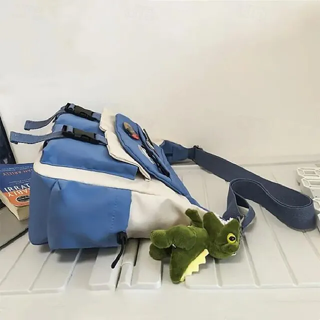 Crossbody Bag School Backpacks Messenger Bag Shoulder Strap Contrast Color Design Back to College Gifts