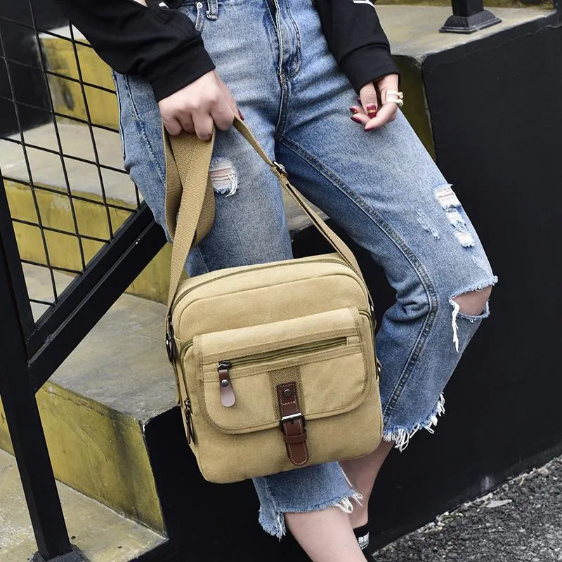 Crossbody Canvas Shoulder Messenger Small Satchels Bags On Sale