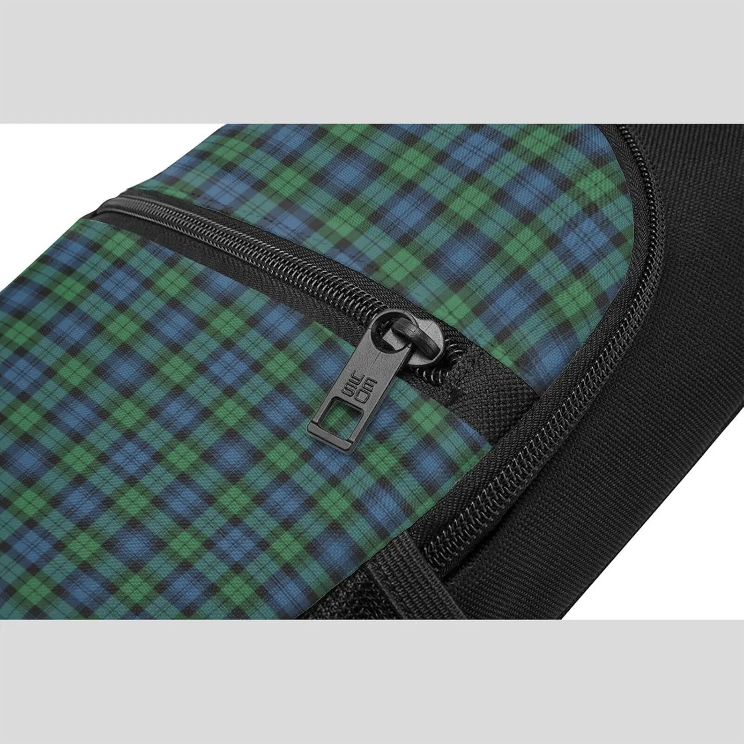 Crossbody Sling Backpack Black Watch Ancient Tartan Shoulder Chest Bag Daypack for Traveling Sport
