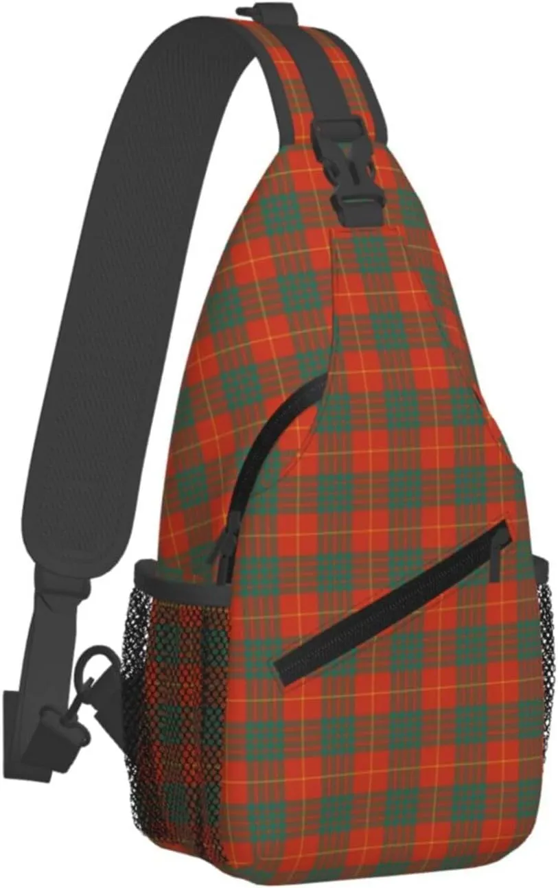Crossbody Sling Backpack Clan Cameron Ancient Tartan Shoulder Chest Bag Daypack for Traveling Sport