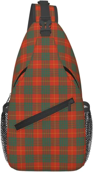 Crossbody Sling Backpack Clan Cameron Ancient Tartan Shoulder Chest Bag Daypack for Traveling Sport